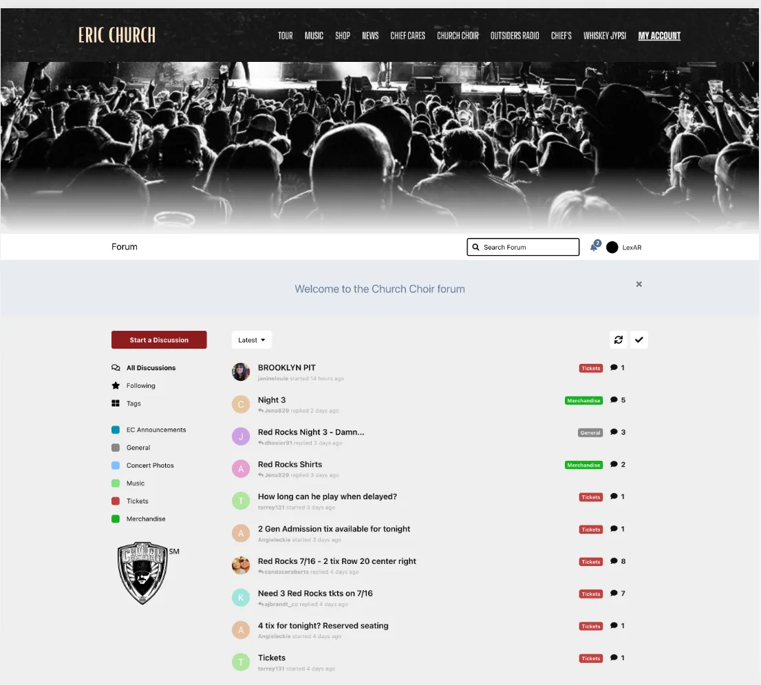 Eric Church Forums