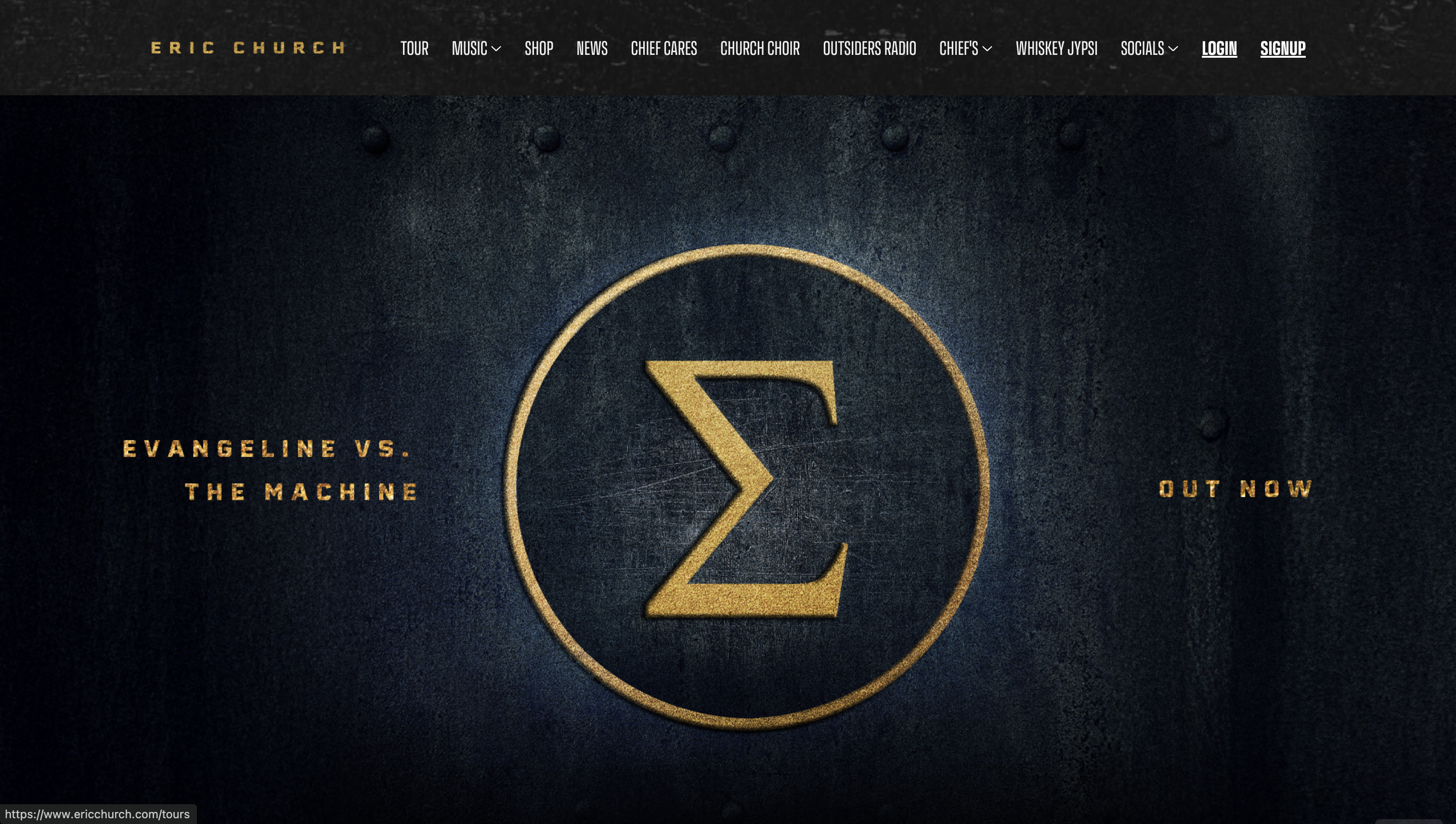 Eric Church Website
