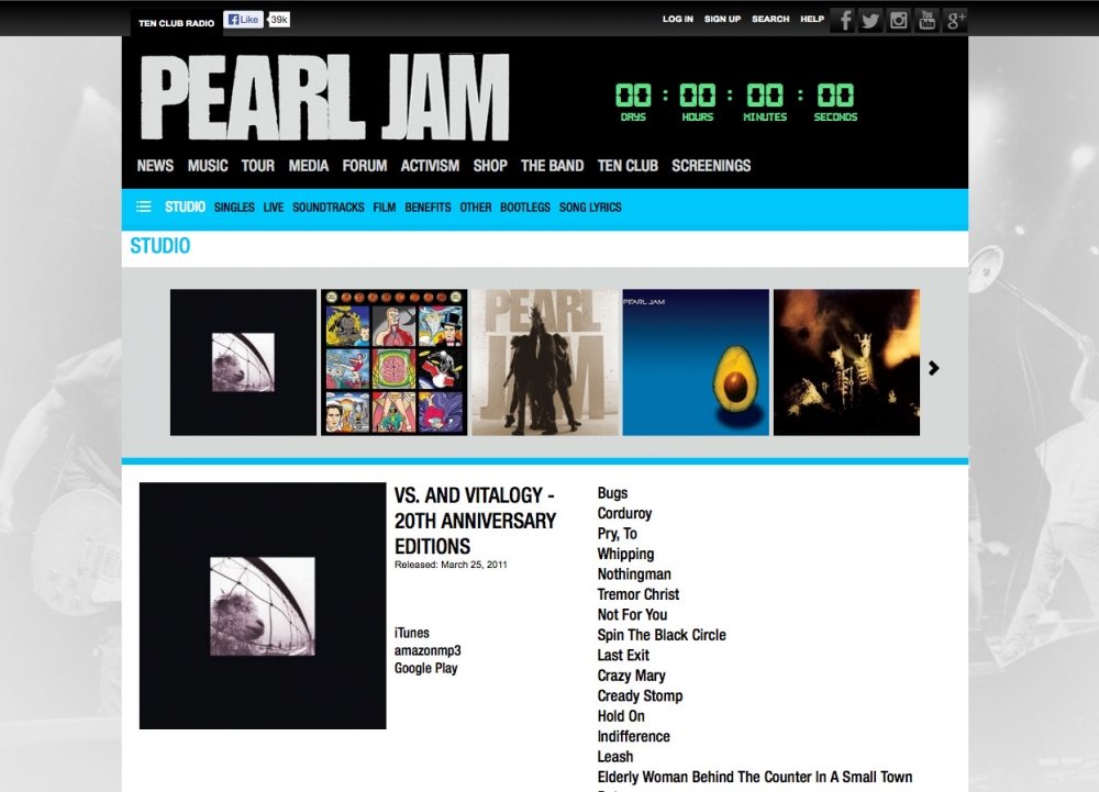 Pearl Jam Official Website